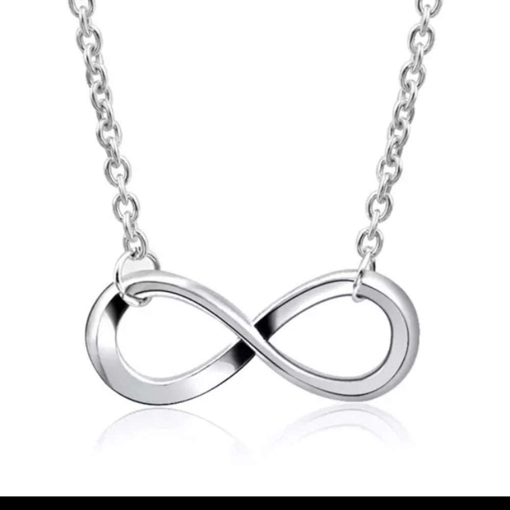 Infinity Necklace in Silver